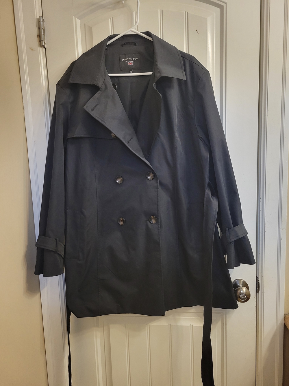 London Fog Double-Breasted Trench Coat - Picture 1 of 8